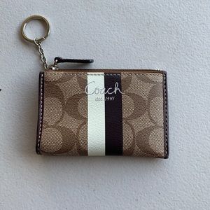 Authentic Coach key ring card holder.